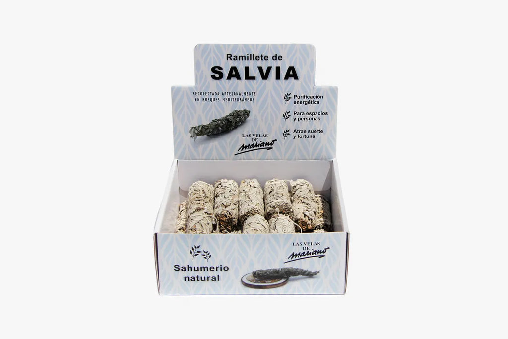 Ramillete de salvia blanca